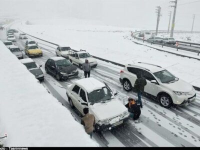 راه کدام مسیرها پس از بارش برف مسدود شد؟