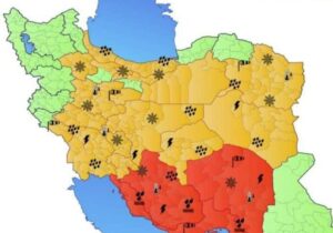نقشه هشدار هواشناسی برای جمعه ۲۸ آذر