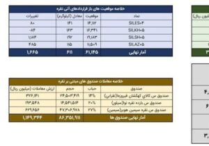 معامله ۷۴۴ کیلوگرم شمش نقره در بورس کالا