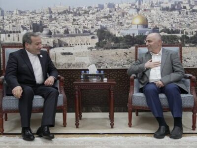 ارائه گزارش رئیس شورای رهبری حماس از اجرای توافق آتش‌بس غزه به عراقچی