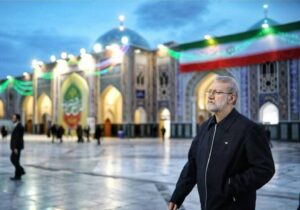 تشرف لاریجانی به حرم مطهر رضوی+ تصاویر