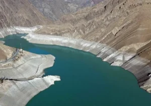 وضعیت تکان دهنده سد کرج در مقایسه با سال گذشته+ عکس