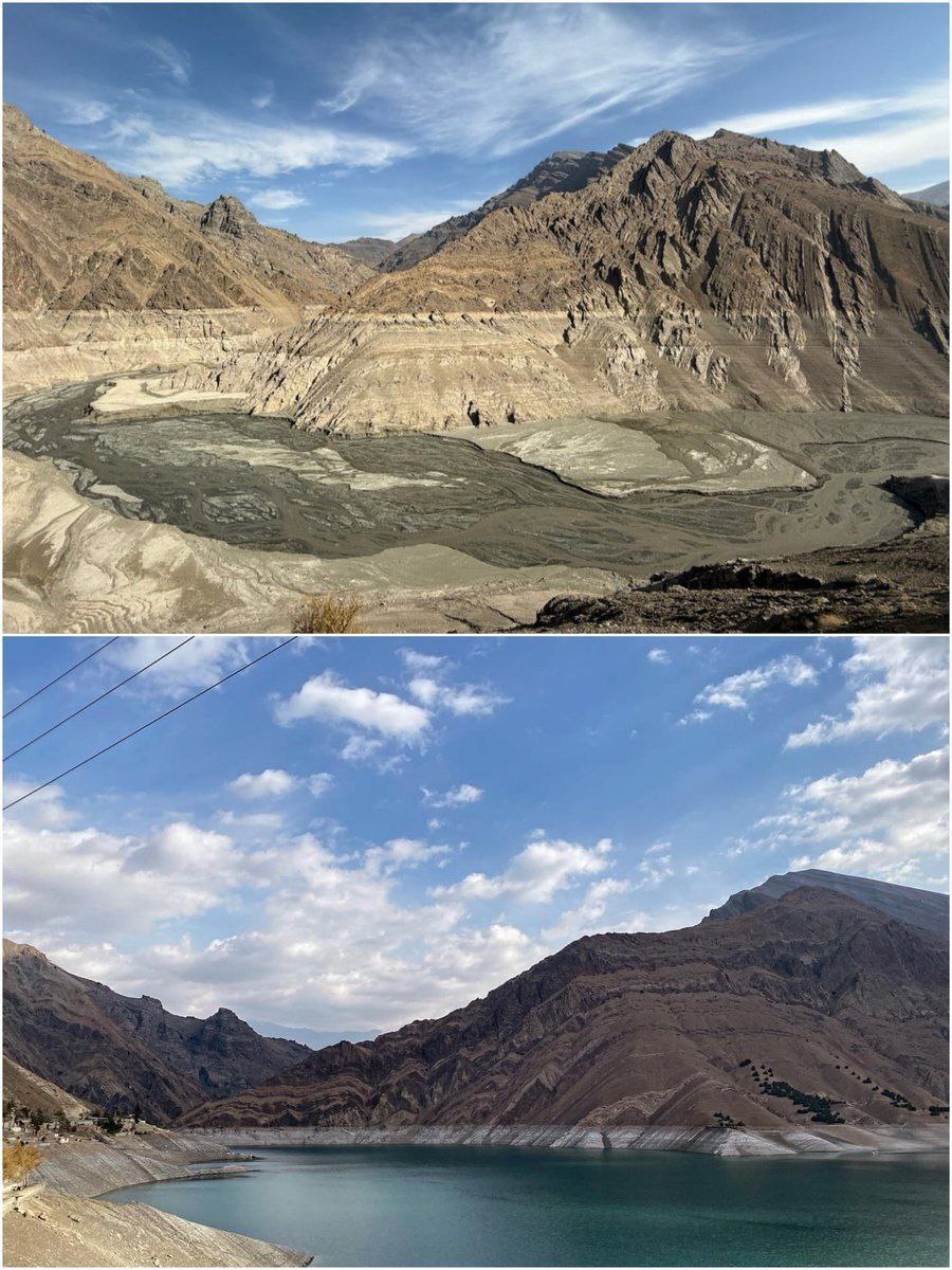 وضعیت تکان دهنده سد کرج وضعیت تکان دهنده سد کرج