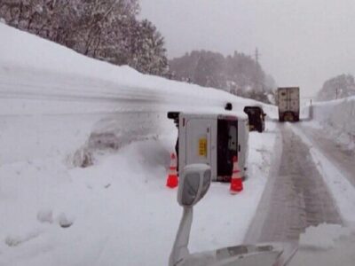 ۳۰ نفر بر اثر بارش برف سنگین در ژاپن جان باختند