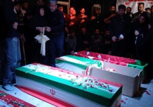 تشییع ۶ شهید در قزوین با حضور مردم عزادار و غیور