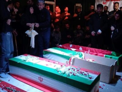 تشییع ۶ شهید در قزوین با حضور مردم عزادار و غیور