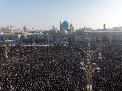 نماز عید فطر در حرم مطهر رضوی+تصاویر