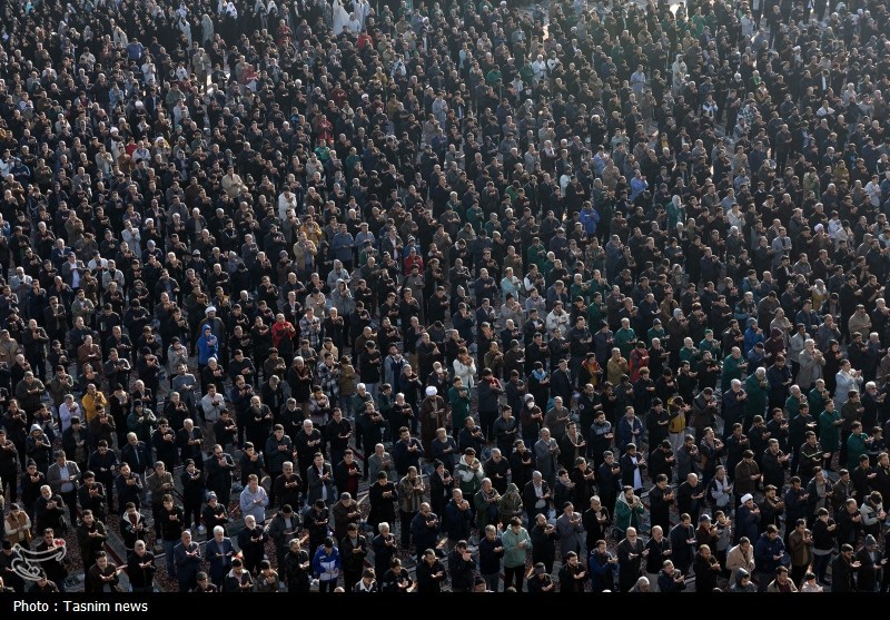 نماز عید فطر در حرم مطهر رضوی+تصاویر مشهد مقدس , اخبار مشهد , خراسان رضوی , اخبار استان خراسان رضوی ,