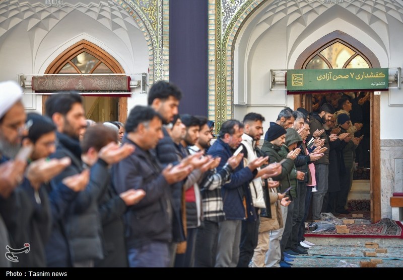 نماز عید فطر در حرم مطهر رضوی+تصاویر مشهد مقدس , اخبار مشهد , خراسان رضوی , اخبار استان خراسان رضوی ,