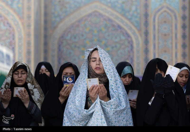 نماز عید فطر در حرم مطهر رضوی+تصاویر مشهد مقدس , اخبار مشهد , خراسان رضوی , اخبار استان خراسان رضوی ,