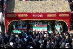 پیکر پاک شهید سردار سرلشکر صالح اسدی در شیراز تشییع شد