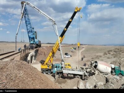 ارتباط در خط ریلی جنوب ‌برقرار شد/بازسازی پل هفت‌دهانه راه‌آهن‌+تصاویر
