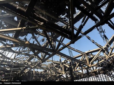 اصابت پرتابه دشمن به سوله تعاون روستایی هفتگل