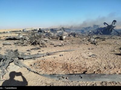 واقعه طبس تکرار شد/ تصاویر انهدام پرندههای متجاوز آمریکایی