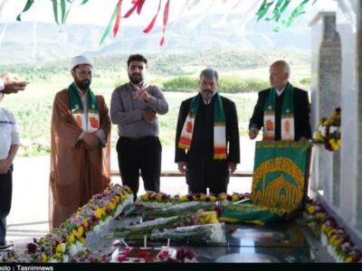 ۵ شهادت و یک زیارت/ کاروان رضوی در روستای انگز+ تصاویر
