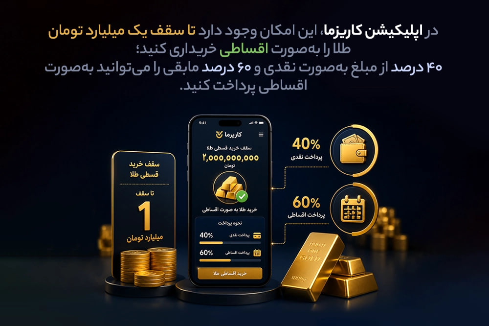 خرید قسطی طلا در کاریزما