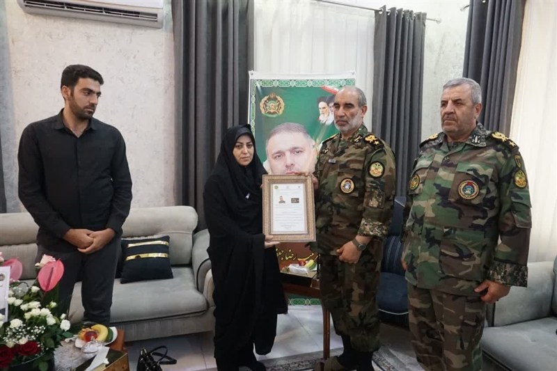ابلاغ درجه سرتیپی «شهید جعفرزاده » + تصویر