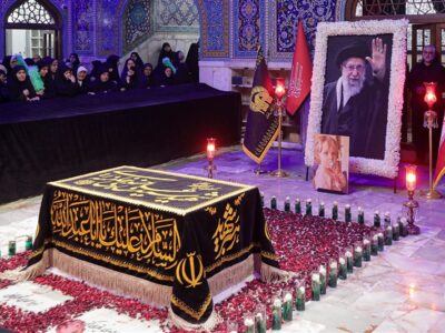 ببینید| چهلم «آقای شهید ایران» در حرم امام رضا(ع)/ عهد ملت با رهبری