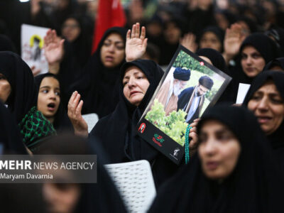 بزرگداشت چهلم «آقای شهید ایران»؛ اهتزار پرچم خونخواهی در مصلای تهران
