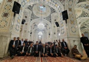 تجدید میثاق مدیران نظام سلامت با آرمان‌های رهبر شهید در جوار حرم رضوی