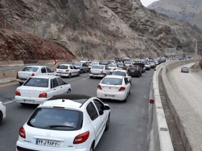 ترافیک سنگین در کندوان؛ مسیر تهران یکطرفه شد