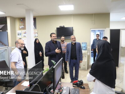 حضور «احمد نادری» در خبرگزاری مهر به مناسبت روز خبرنگار