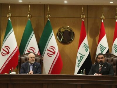 دیدار قالیباف و هیئت پارلمانی ایران با رئیس و نمایندگان مجلس عراق
