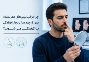 چرا برخی بینی‌های عمل‌شده پس از چند سال دچار افتادگی یا گرفتگی می‌شوند؟