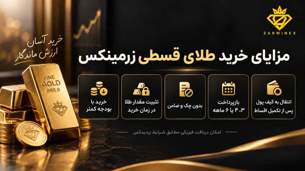 مزایای خرید قسطی طلا در زرمینکس