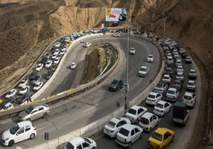 ترافیک سنگین در جاده‌های شمال