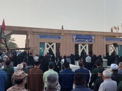 تشییع حماسی پیکر شهید محمدجعفر رادبوی در دشتستان