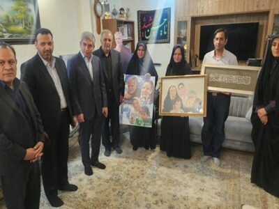 دیدار تعدادی از نمایندگان مجلس با خانواده شهیدان عسگری