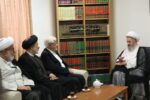 دیدار عارف با آیت‌الله سبحانی در قم