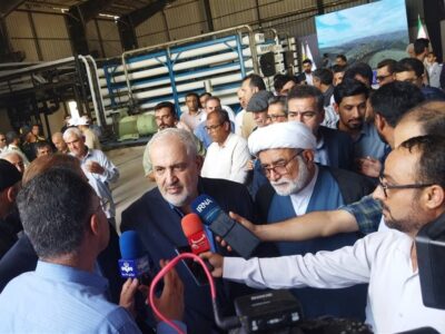 وزیر نیرو:افتتاح پروژه‌های آب‌شیرین‌کن پاسخ ایران به تهدیدات ترامپ است